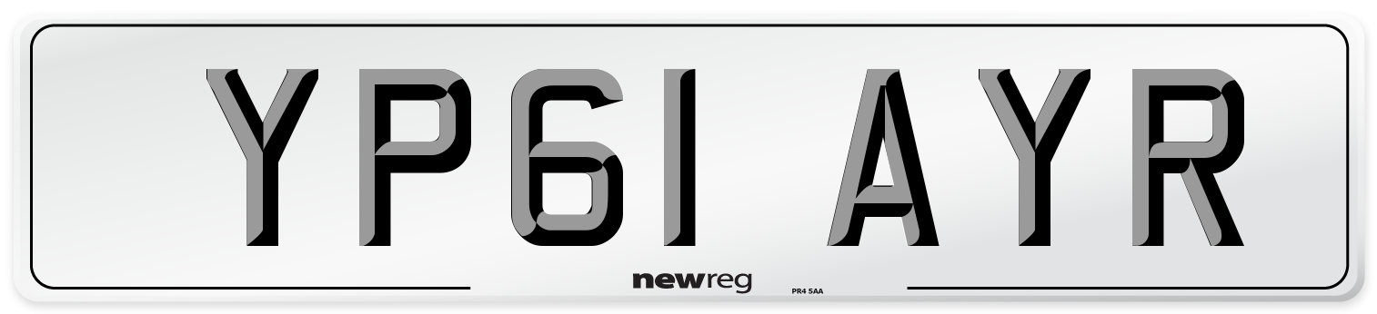 YP61 AYR Number Plate from New Reg